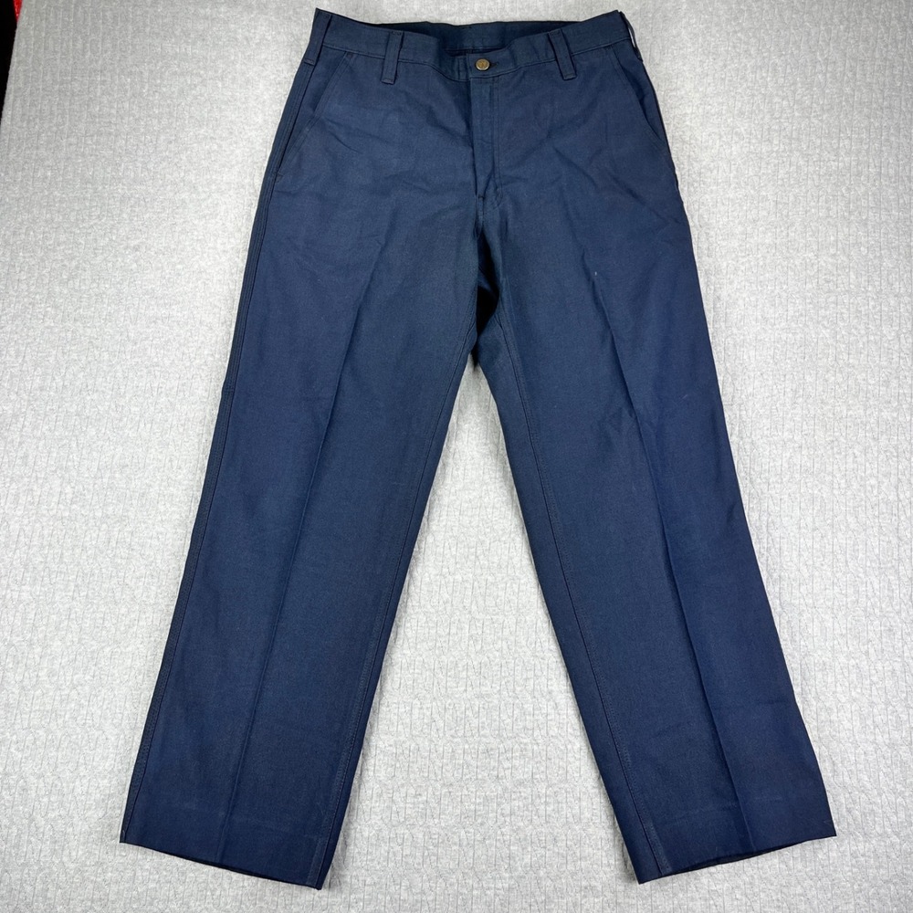 Workrite Nomex Work Pants Men 32X28 1/2 Blue Flame Resistant FR Arc Rated USA